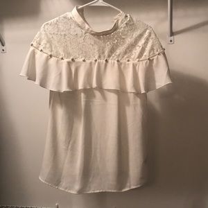 Express dress shirt in cream